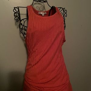 coral dress